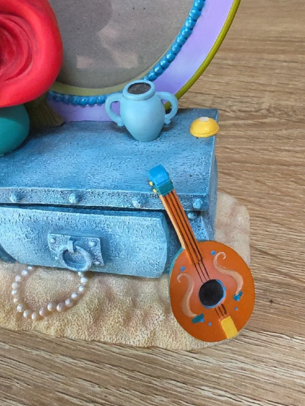 Vintage Little Mermaid Figurine Frame Red, Teal, Purple